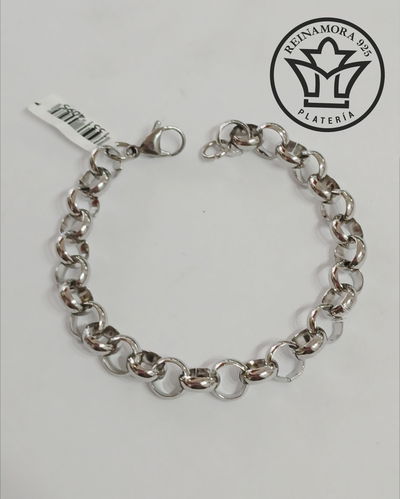 Pulsera Acero Quirúrgico Rolo 9mm 