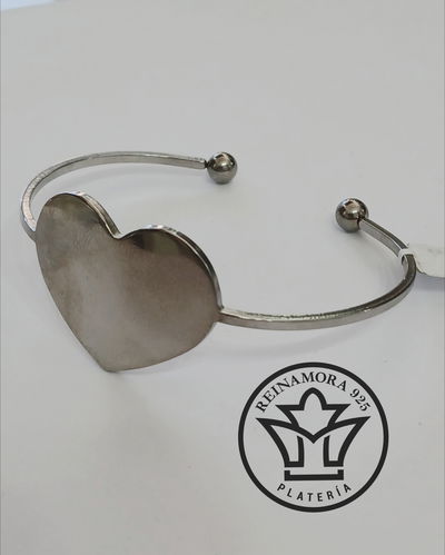 Esclava Acero Quirúrgico Abierta Corazon