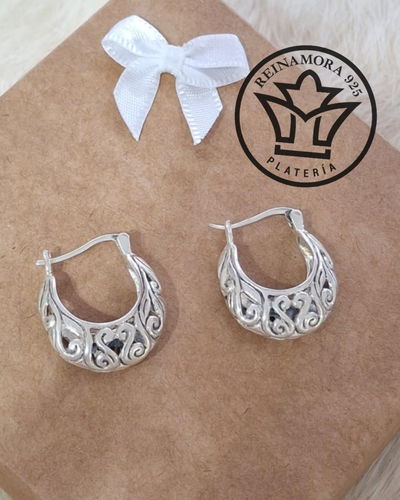 Aros Plata 925 Canasta 15mm