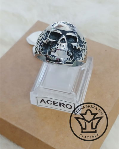 Anillo Acero Quirúrgico Calavera 
