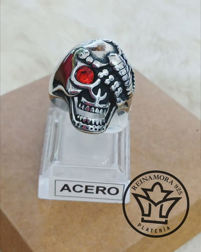 Anillo Acero Quirúrgico Calavera 