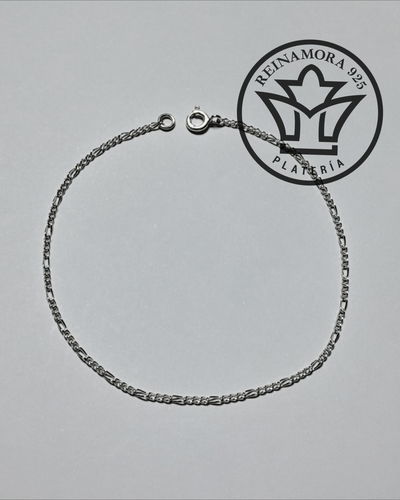 Pulsera Plata 925 Figaro 1.2mm 2.4grs