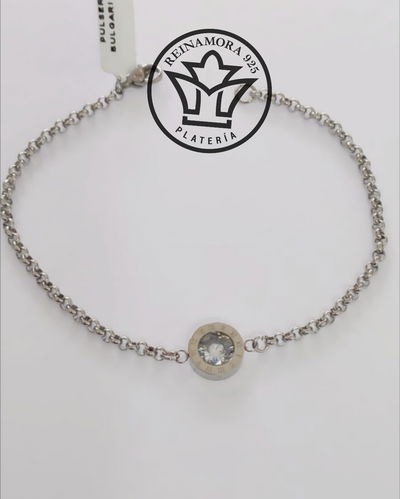 Pulsera Acero Quirúrgico Bulgari VII Cz 12MM