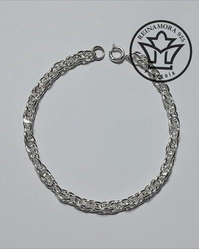 Pulsera Plata 925 Turbillon 1.8mm  10.7grs