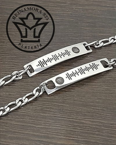 Pulsera Acero Quirurgico Spotify
