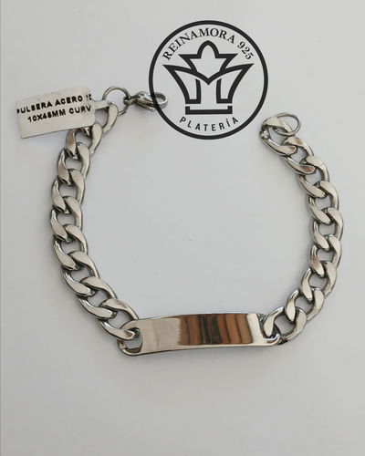 Pulsera Acero Quirúrgico Identificatoria Figaro 6MM Valen