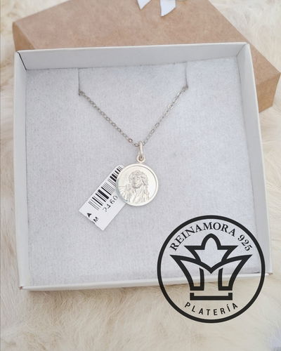 Dije Plata 925 Cara Cristo 18mm 2grs