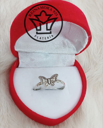 Anillo Plata 925 Mariposa Externa 1gr