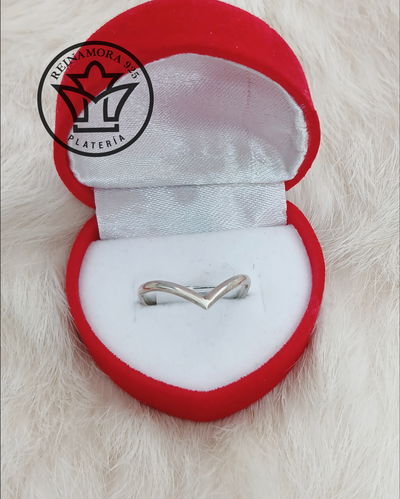 Anillo Plata 925 V 3mm 2grs