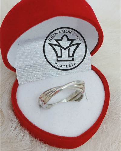 Anillo Plata 925 Amistad 5grs