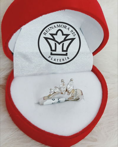 Anillo Plata 925 Cz Abanico 3.5grs