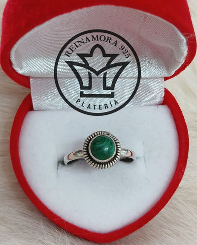Anillo Plata 925 Piedra Redonda 2grs