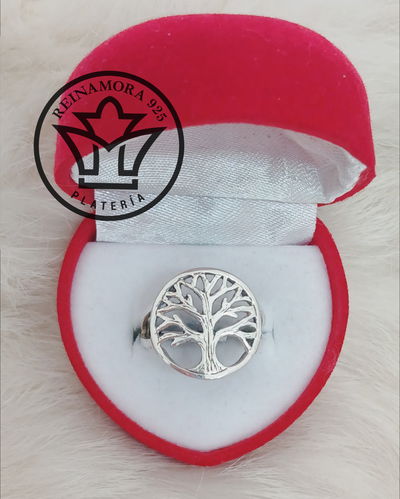Anillo Plata 925 Árbol de la Vida Calado 3.7grs 