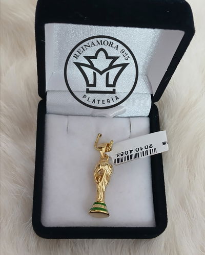Dije Plata 925 Bañado Oro Copa 5.3grs