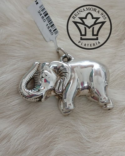 Dije Plata 925 Elefante Grande Inflado 8.4grs
