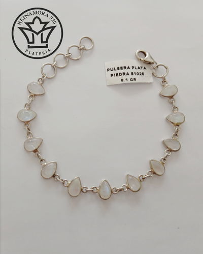 Pulsera Plata 925 Piedras Semipreciosas