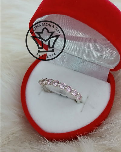 Anillo Plata 925 Cz 8 cintillo 3mm 2.5gr