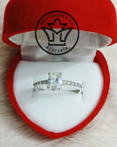 Anillo Plata 925 Cz Promesa Aurora Boreal
