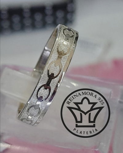 Alianzas Plata 925 Cinta 5mm Guardas Cadenas Redondas