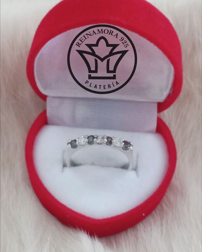 Anillo Plata 925 Cz Medio cintillo 2.5mm 2.5gr