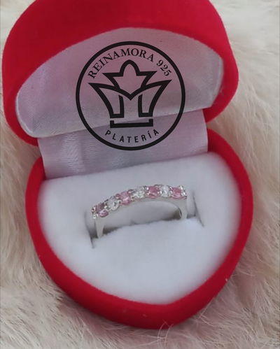 Anillo Plata 925 Cz Medio cintillo 2.5mm 2.5gr
