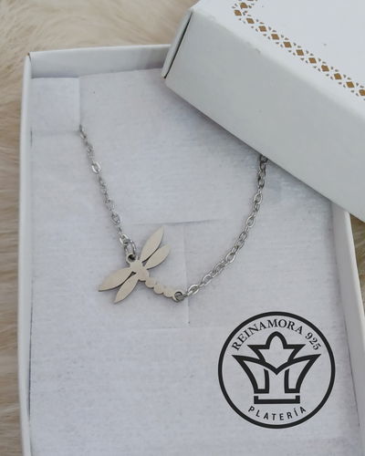 Gargantilla Acero Quirúrgico Libélula