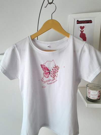Remera Mapa Mariposa Korea