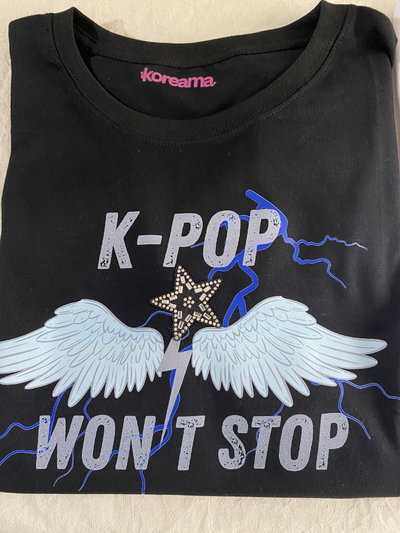 Remera kpop won’t stop negra