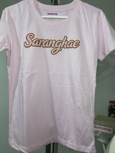 Remera Saranghae lisa -rosa 