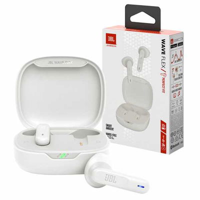 AURICULAR JBL BT WAVE FLEX TRULY WIRELESS BLANCO