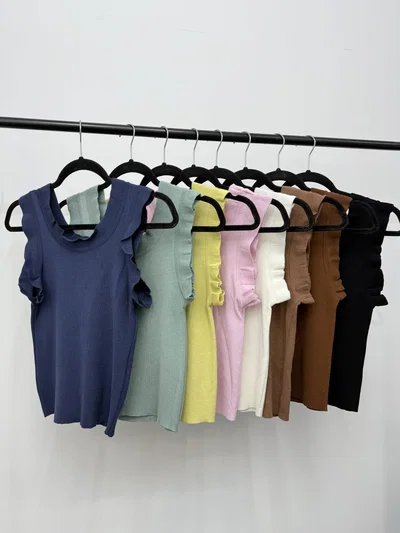 Musculosa volado Tejida