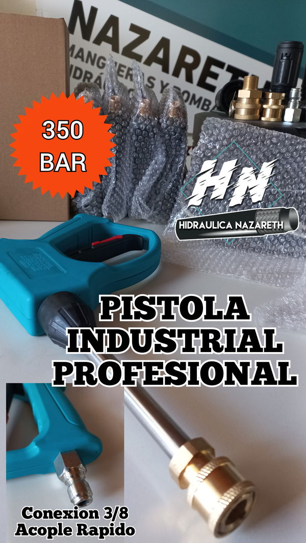 Pistola para uso intensivo industrial 350 bar