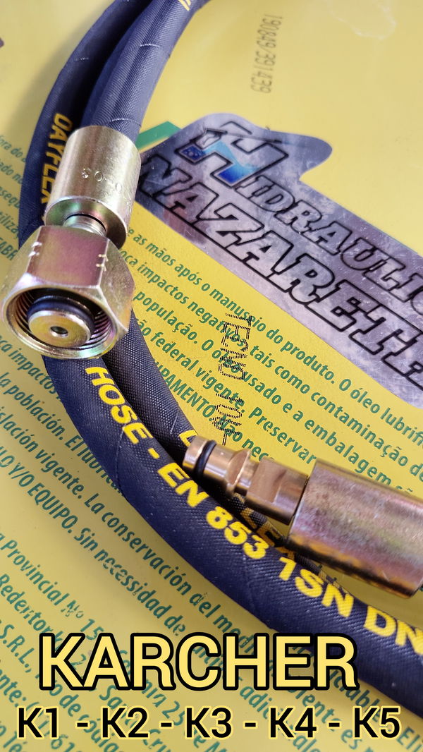 Manguera reforzadas linea Karcher compatible con k1, k2, k3, k4 y k5