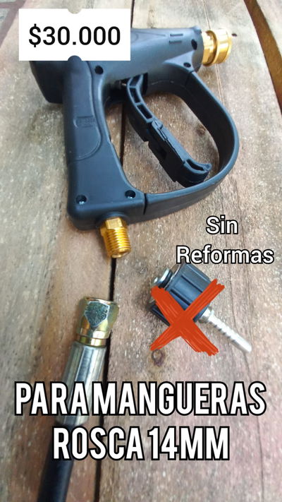 Pistola profesional con acople rapido de 1/4 con set de 3 picos. 