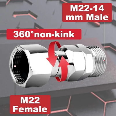 Conector giratorio 360° M22 xM22