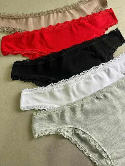 Vedetinas con Puntilla y Algodón Pack ×3