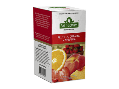 Frutilla, Durazno y Naranja