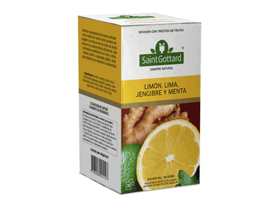Limón, Lima, Jengibre y Menta