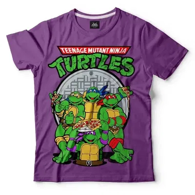 Remera Las Tortugas Ninja violeta