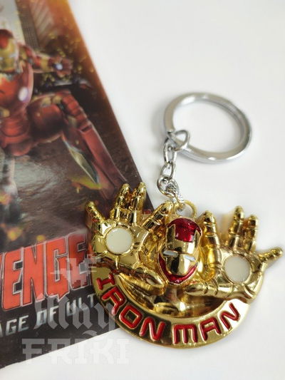 Llavero Iron Man Marvel dorado