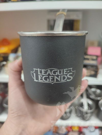 Mate LOL League of Legends acero inoxidable con bombilla