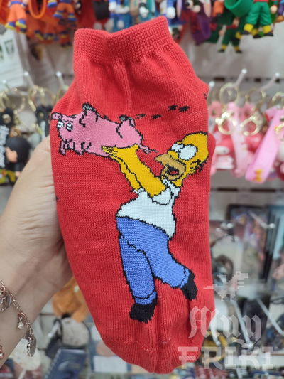 Medias soquetes Puerco araña Los Simpson 