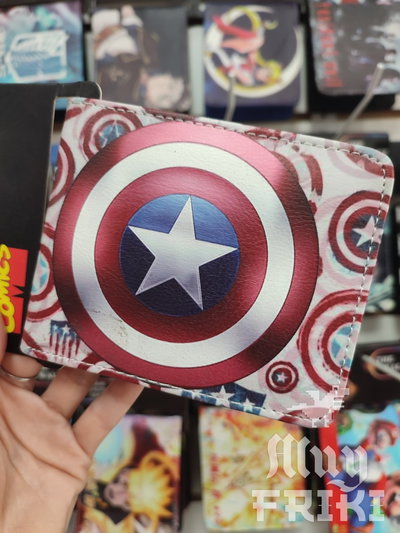 Billetera Capitán América Marvel Superhéroes 