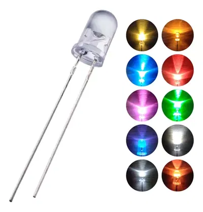 Led 5 mm Alto Brillo Rgb Tricolor Varios colores