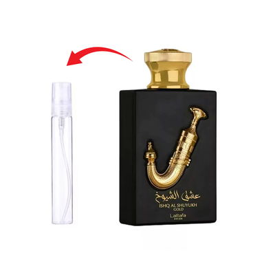 Decant Lattafa Ishq Al Shuyukh Gold EDP 5 ML