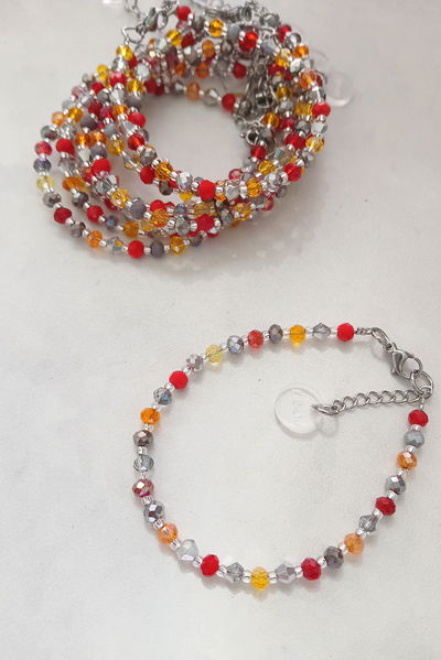 PULSERA - MULTICOLOR - ROJOS