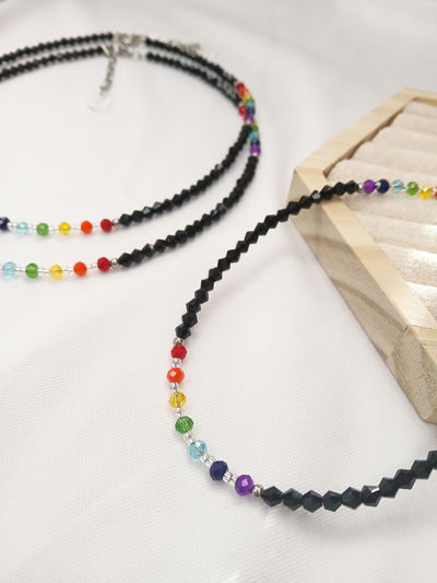 COLLAR - CHAKRAS NEGRO