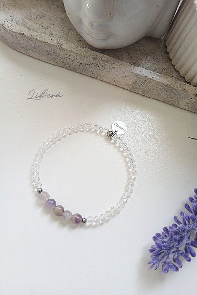 PULSERA - AMATISTA ELÁSTICA