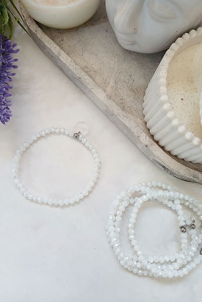 PULSERA - BLANCA - ELÁSTICA