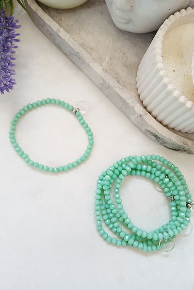 PULSERA - VERDE AGUA - ELÁSTICA